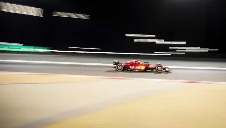 La Ferrari di Leclerc in Bahrain