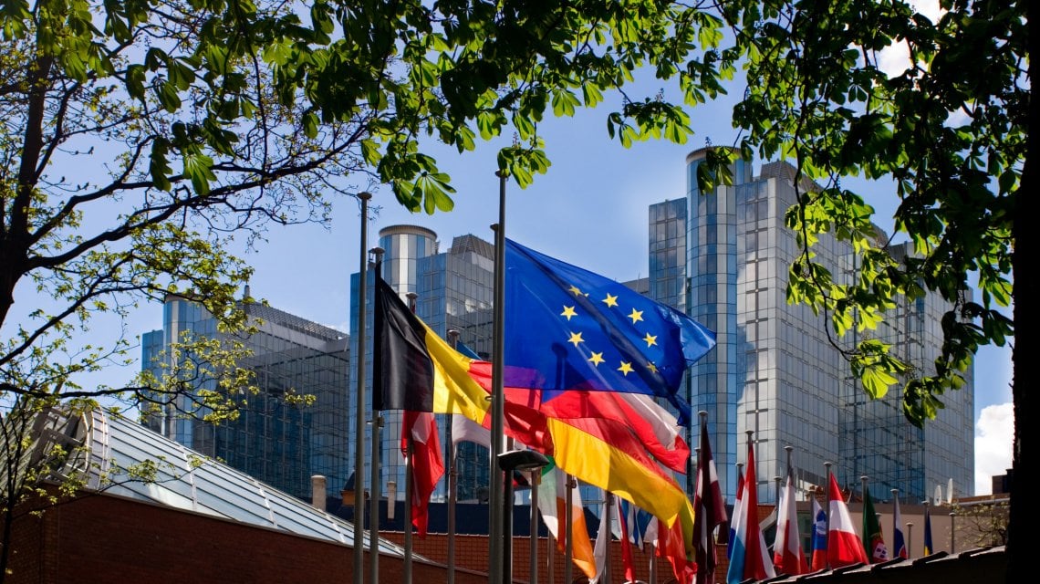 Parlamento europeo a Bruxelles