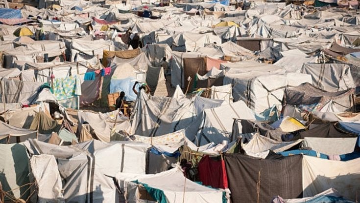 Tendopoli di sfollati interni in Etiopia