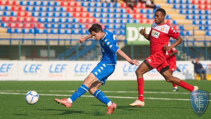Una fase della gara tra Empoli e Alex Transfiguration
