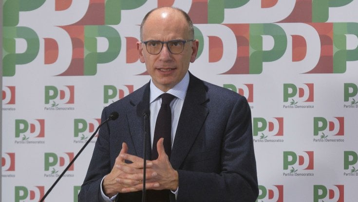 Il segretario del Pd, Enrico Letta