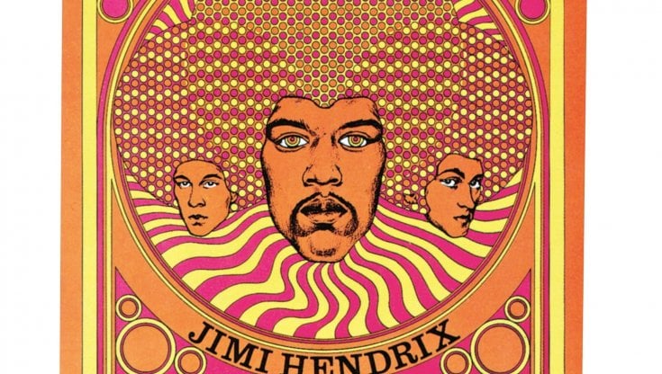 Jimi Hendrix in un poster americano degli anni Ottanta