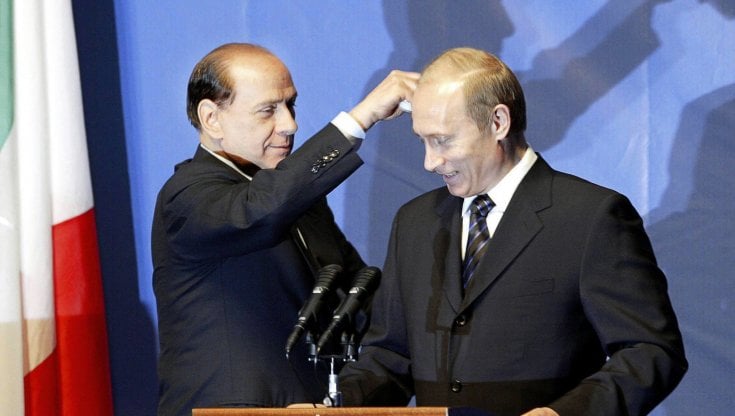 Berlusconi e Putin nel 2004