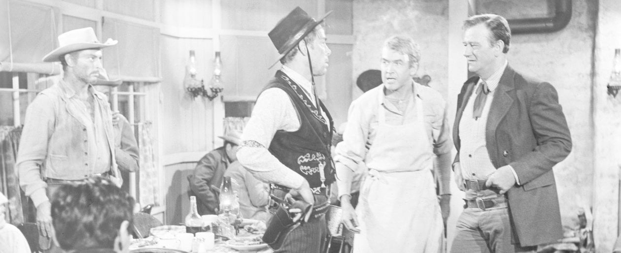John Wayne, James Stewart, Liberty Valance e il crepuscolo del western americano 