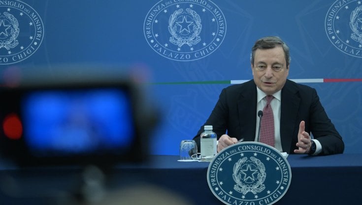 Il presidente del Consiglio dei Ministri Mario Draghi