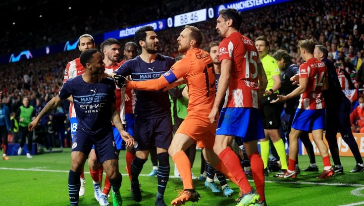 Momenti di tensione a fine partita