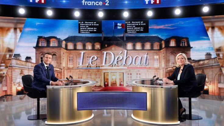 Il dibattito tv tra Emmanuel Macron e Marine Le Pen