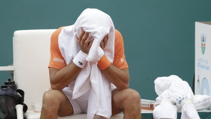 La delusione di Djokovic a Belgrado