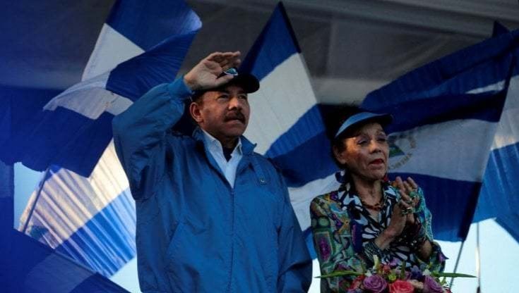 Daniel Ortega e la moglie Rosaria Murillo