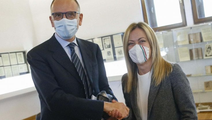 Enrico Letta e Giorgia Meloni