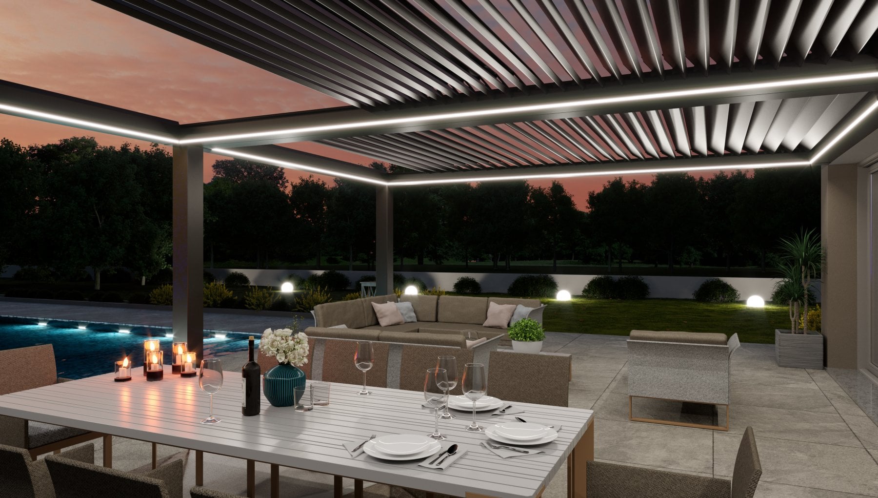 Il benessere si allunga all'ombra della pergola