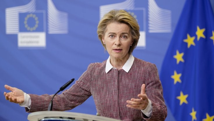 La presidente della Commissione Europea Ursula von der Leyen