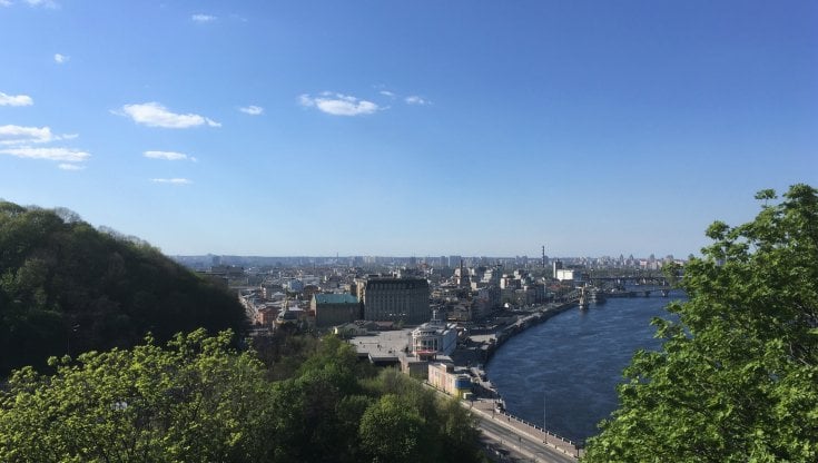 Una foto di Kiev scattata dall'autore