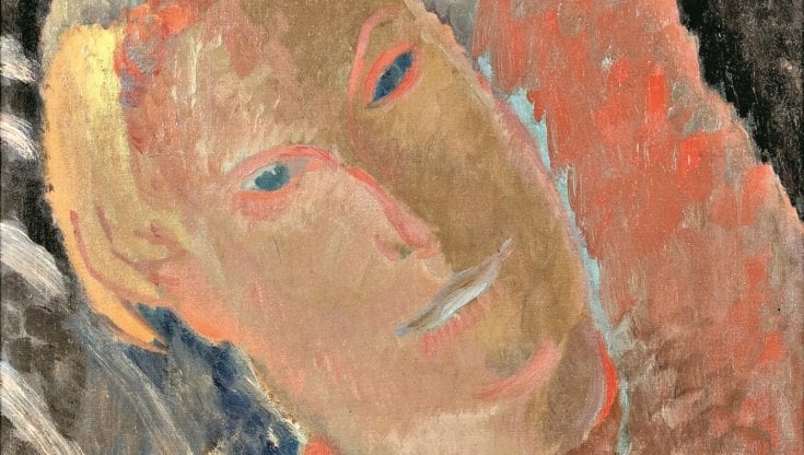 Carlo Levi, Autoritratto con la mano gialla (part. 1930, olio su tela) dalla Fondazione Carlo Levi di Roma