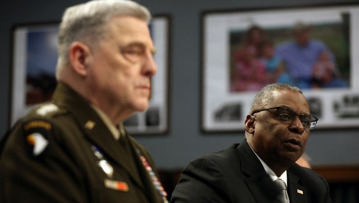 Il generale americano Mark Milley e il segretario alla Difesa Lloyd Austin