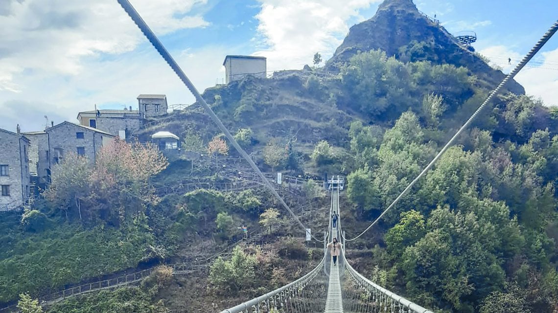 Ponte tibetano, Basilicata (Foto Giulia Grimaldi)