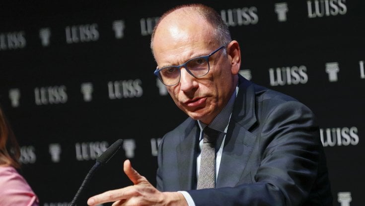 Il segretario del Pd, Enrico Letta