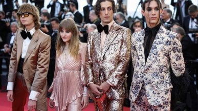 M&aring;neskin, Cannes &egrave; rock: al party di 'Elvis' la band fa sognare il pubblico
