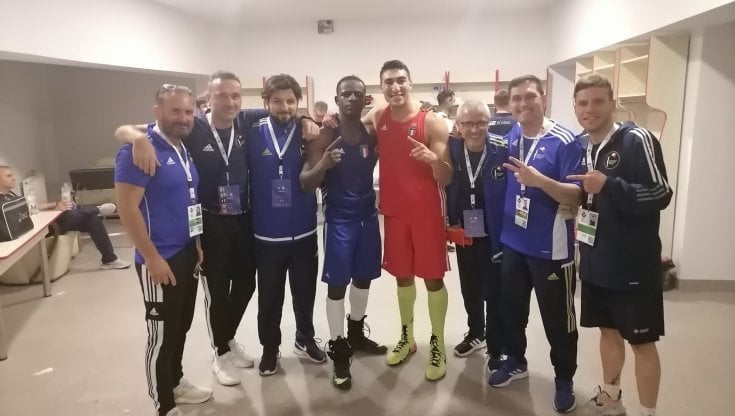 Commey e Mouhiidine insieme allo staff azzurro