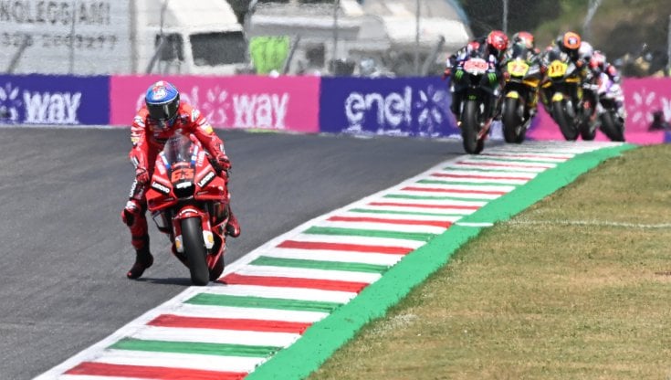 Bagnaia in azione al Mugello