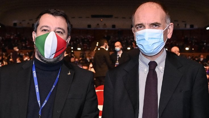 Matteo Salvini e Enrico Letta