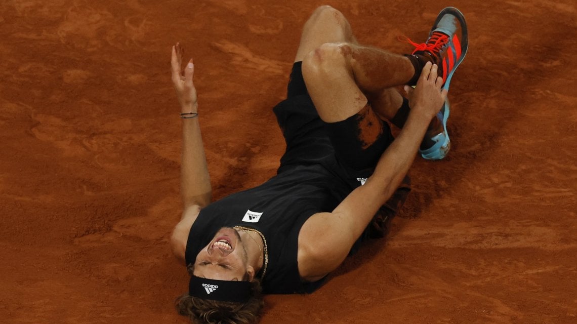 L'infortunio di Zverev