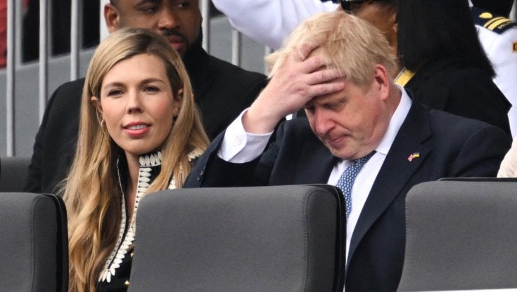 &nbsp;Boris Johnson con la moglie Carrie Symonds
