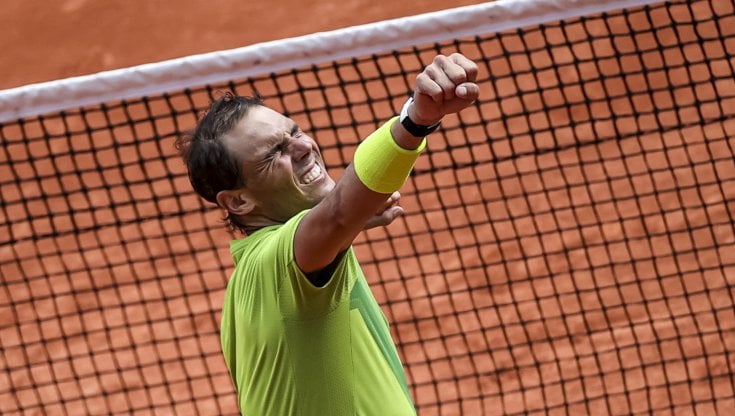 Rafa Nadal dopo la vittoria a Parigi