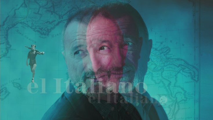 Arturo P&eacute;rez-Reverte&nbsp;in un'elaborazione grafica di Gianni Mascolo: L&rsquo;autore presenter&agrave; il suo nuovo libro il 22 giugno a Nuoro&nbsp;e il 23 ad Alghero, al festival Dall&rsquo;altra parte del mare (Getty Images)