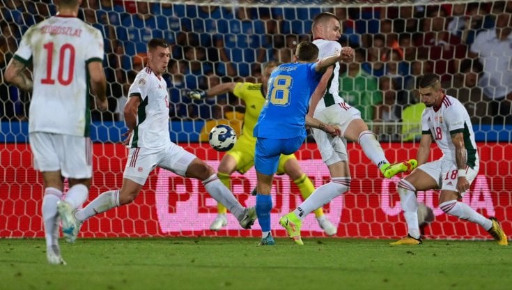 Il gol di Barella