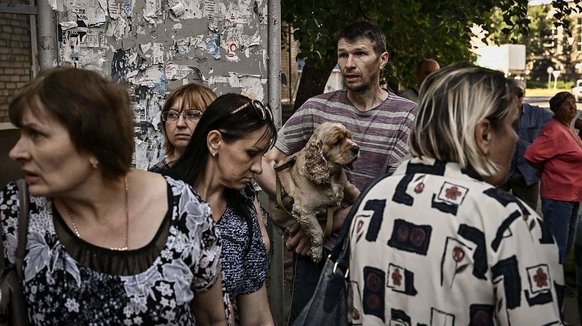 Sloviansk, Ucraina. 9 giugno 2022 (Foto di ARIS MESSINIS / AFP)