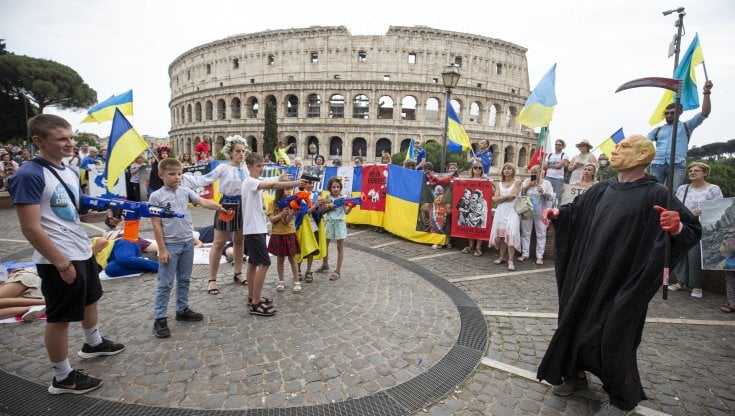 Manifestazione della comunit&agrave; ucraina a Roma, 5 giugno 2022&nbsp;