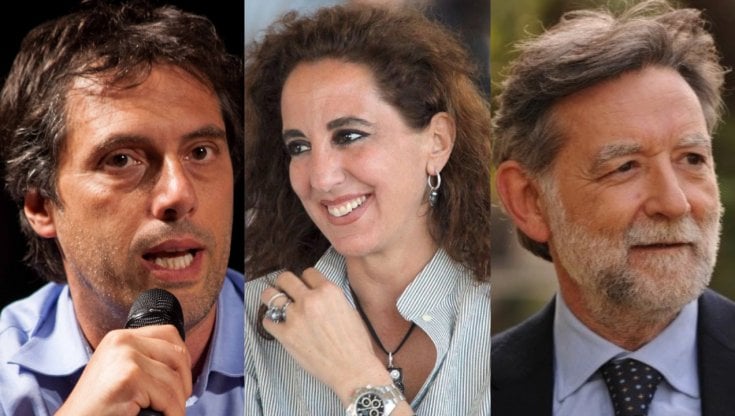 Da sinistra, Nicola Fiorita, Wanda Ferro e Valerio Donato