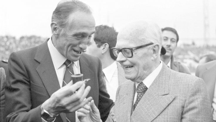 Bearzot con Sandro Pertini