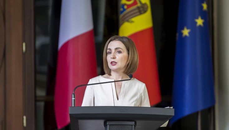 La presidente della Moldavia Maia Sandu