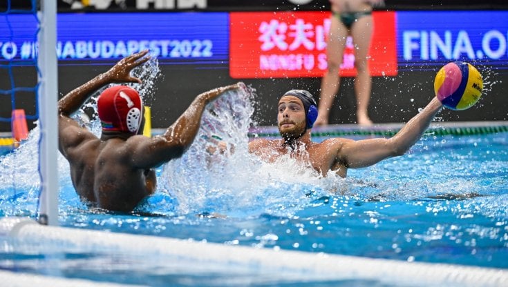 Luca Damonte al tiro durante Italia-Sud Africa