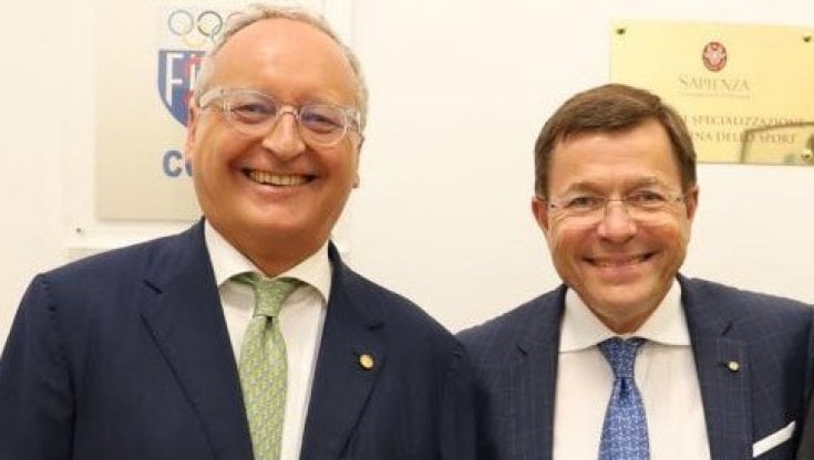 Maurizio Casasco, presidente Federmedici, e Fabio Pigozzi, presidente Nado Italia 