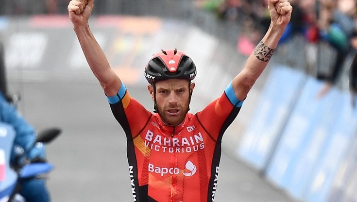 Damiano Caruso, corridore della Bahrain Victorious