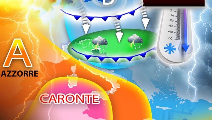 Previsioni meteo: Caronte arretra, l'anticiclone delle Azzorre porterà  fresco ma anche grandine e trombe marine