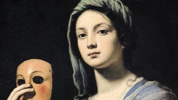 Particolare di Doppio inganno (1650) di Lorenzo Lippi 