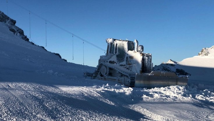 Gli impianti di risalita al ghiacciaio dello Stelvio