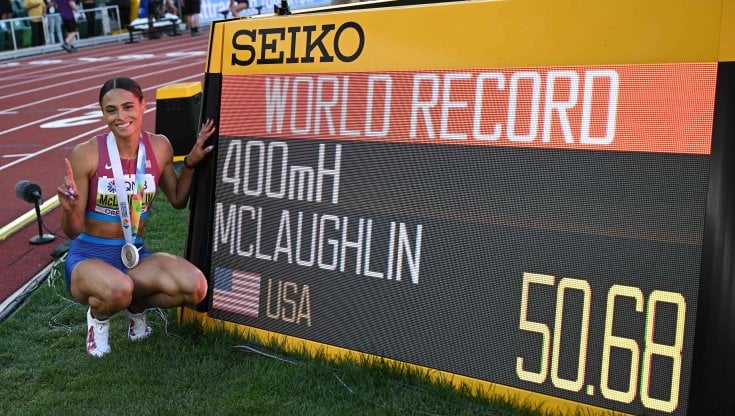 Mondiali di atletica 22 luglio: le azzurre della 4x100 in finale col record italiano. Fuori gli uomini e Bellò negli 800. Nei 400 ostacoli oro e primato mondiale per McLaughlin