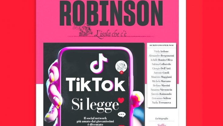TikTok si legge: sul nuovo Robinson
