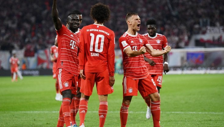 I giocatori del Bayern esultano
