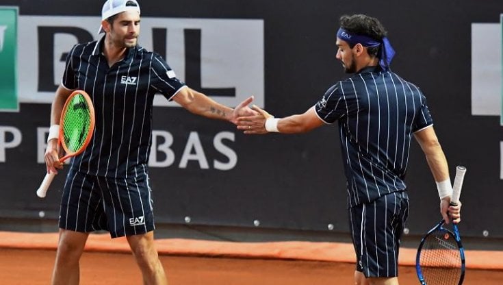 Bollelli e Fognini (foto federtennis)
