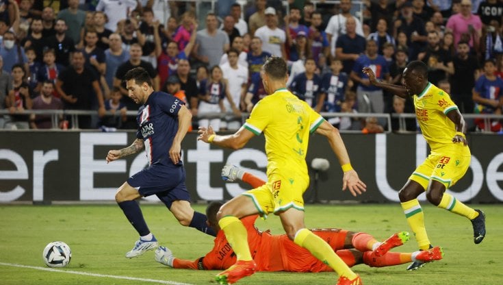 Messi a segno contro il Nantes
