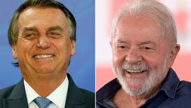 Jair Bolsonaro e l'ex presidente (2003-2011) Luiz Inacio Lula da Silva