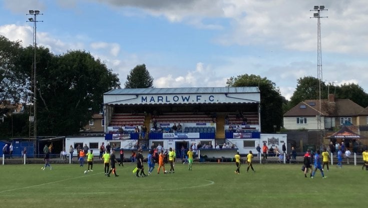 La tribuna di Hartsdown Park, dove gioca il Margate