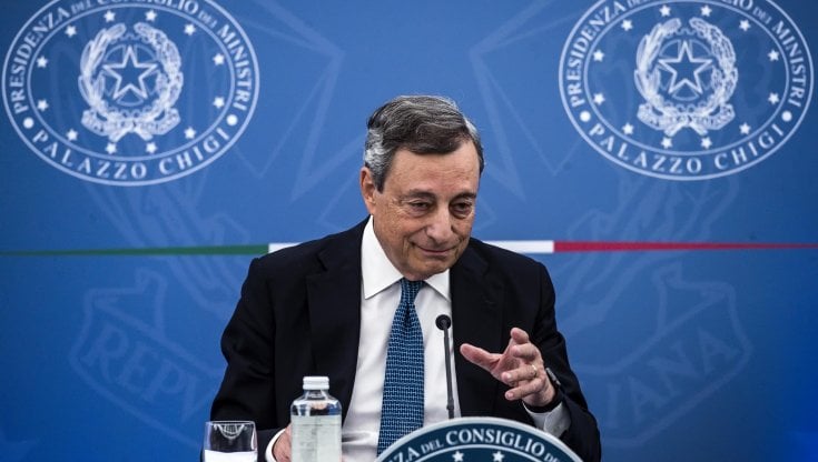 Il premier Mario Draghi
