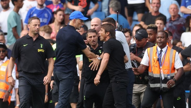 Il faccia a faccia tra Tuchel e Conte